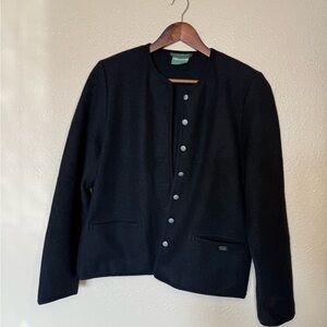 sz 44 Black Geiger Wool Jacket